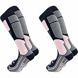 GAWILO 2 Paar Damen THERMOLITE® Skisocken – Snowboardsocken – Funktionssocken mit Spezialpolsterung (39-42, mittelgrau)