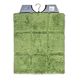 Wicotex - Bidetmatte - WC-Vorleger - WC-Vorleger Raute Grün - Rutschfester Boden - Grösse 50x60cm