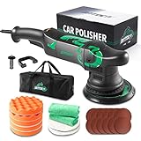BATOCA 700w Exzenter Poliermaschine,21mm Orbital Poliermaschine,Auto Poliermaschine,6 Variable Geschwindigkeit,Poliermaschine Set,Schleifer,Polierer Auto(1000-3800 min-1Drehzahl,150mm Scheiben-ø)