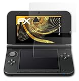 atFoliX Panzerfolie kompatibel mit Nintendo 3DS XL 2012 Schutzfolie, entspiegelnde und stoßdämpfende FX Folie (3er Set)
