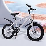 Steeviuzj Kinderfahrrad 18 Zoll Fahrrad Kinder für Jungen und Mädchen mit Stützstange, Mountainbike MTB City Fahrrad für Unterhaltung Bewegung