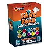 Fakt oder Fake – Lustiges Kartenspiel für Erwachsene & Familie | Quizspiel & Gesellschaftsspiel | 480 Fakten & Fakes in 10 Kategorien | Partyspiel, Reisespiel & Spieleabend für 2+ Personen