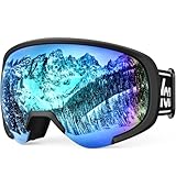 YOZISS OTG Skibrille für Herren Damen,Snowboardbrille für Brillenträger Anti-Beschlag & 100% UV-Schutz,OTG Skibrille Schneebrille für Skifahren & Wintersport