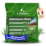 LERAVA® Bermudagras Dünger (2,7 kg) - Rasendünger für sattes Grün & gesunden Wuchs - Rasenpflege & Neusaat Dünger - Granulat für dichten, kräftigen und widerstandsfähigen Rasen