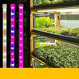 LED-Pflanzen Wachstums Licht Pflanze, LED-Wachstums Licht Leiste Silikon 60 LEDs 4 Dimmbare Ebenen, 3000K Pflanzen Zucht Lampe mit Speicher-Timer für Zimmer Pflanzen