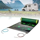 Fußboden Heizung für Wohnwagen | 0,5x0,75m | mit 130 Watt/m² immer warme Füße + Thermostat SAS816 Set