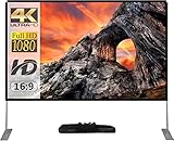 SKERELL leinwand Beamer mit Stand 100 Zoll Beamer leinwand Projektor leinwand Outdoor Indoor Filmleinwand 16: 9 Full-Set-Tasche für Heimkino, Camping und Freizeitveranstaltungen