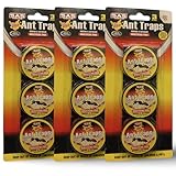 9X Ameisenköderdose - Ameisenköder - Ameisenfalle – Ungiftige Klebefalle zur Überwachung von Ameisen – Geruchslos, sicher für Kinder & Haustiere, ideal für Küche, Haus & Vorratskammer