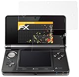 atFoliX Panzerfolie kompatibel mit Nintendo 3DS 2011 Schutzfolie, entspiegelnde und stoßdämpfende FX Folie (3er Set)
