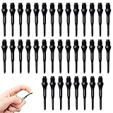 Dartspitzen Kunststoff,36 Stück Packung Dartspitzen Dart Spitzen Plastik,Dartspitzen Kunststoff,Softdarts Spitzen,Dartpfeile Spitzen aus Plastik,Schwarz.