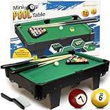 Spieltisch – 50 cm Kleiner Billardtisch, Mini-Billardtisch für Familienspielabende – einfache Montage erforderlich