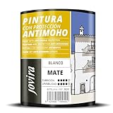 JOVIRA PINTURAS Anti-Schimmelfarbe. 0,75L Verhindert Schimmel und Mehltau an den Wänden. Mattes Aussehen (750 Milliliter, Weiß)