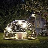 twostronking 107 Quadratfuß Gartenkuppel-Iglu, Blasenhauskuppel, 12 Fuß Im Durchmesser, Mit Transparenter Abdeckung, 360 ° Panoramablick, 10-Stufig Winddicht, Geeignet Für Camping, Party