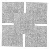 Milisten 5 Stück Teiliges Saugfähiger Doppelseitiger Küchentücher aus Dickem Bambus Fischschuppen Material Weiche Reinigungstücher für Haushalt Geschirr und Auto Graue Putztücher