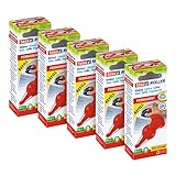 tesa Kleberoller permanent Nachfüllkassette im 5er Pack - Extra stark - Refill Kleberoller - je 14 m x 8,4 mm - Multipack mit 5 Kassetten