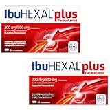 IbuHexal plus Paracetamol 200mg/500mg Filmtabletten Doppelpack 2x 20 Filmtabletten
