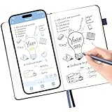 YUAN Digitales Notizbuch Smart Writing Set: Mit Smart-Pen & Notebook Echtzeit‑Sync. und Teilung für Notizen, Zeichnungen & Meetings, mit tragbarem Mini‑Notizbuch und Ersatzminen