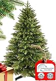 Menz Weihnachtsbaum künstlich 180 cm Premium Qualität, 1050 Spitzen – detailgetreuer Tannenbaum künstlich aus PE & PVC, Stabiler Metallständer, schneller Aufbau, wiederverwendbar