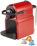 Nespresso Krups XN1005 Inissia Kaffeekapselmaschine inklusive Welcome Pack mit 16 Kapseln, 1260 W, 19 Bar, ruby rot