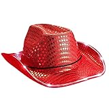 Xuanxi Fedora-Hut mit LED-Krempe, für Damen und Herren, für Winter, Herbst, elegant, verstellbar, für Halloween-Party