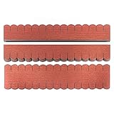 3 Sets Dachschindeln Biberschwanz (33 mm) rot