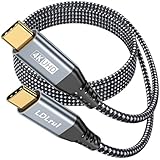USB C auf USB C Datenkabel 0,9M, 20Gbps USB 3.2 Gen 2x2 Datenübertragung, 4K@60Hz Video &100W PD Schnellladung, Nylon Geflecht für iPhone 15/16, MacBook Pro, Studio Display, Externe SSD & CarPlay