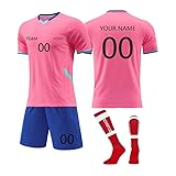 Maßgeschneiderte Fußballtrikots Individuelles Fußballtrikiot Benutzerdefiniert Trikot Personalisiertes Trikot Set Kinder Fußball Set Herren Trikots Shorts Socken Set