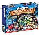 PLAYMOBIL Adventskalender 70322 Schatzsuche in der Piratenbucht mit zahlreichen Figuren, Tieren und Zubehörteilen hinter jedem Türchen, 120-teilig, Für Kinder ab 5 Jahren