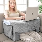 Babenest 26D Schwamm Spie Schoß Lesekissen, Bücherkissen für Bücher, E-Reader, Schoß-Schreibtischkissen für Erwachsene Setzen in Bett, Boden, Sofa(Luftschicht)
