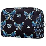 Niedliches Faultier auf gelbem Hintergrund, Kosmetiktasche, kleine Reise-Reißverschlusstasche, tragbare Kulturtasche, Make-up-Organizer für Frauen und Mädchen, Mehrfarbig 04, 18.5x7.5x13cm/7.3x3x5.1in