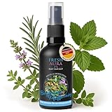 Fresh Aura Kissenspray & Raumspray Bergkräuter-Pfefferminz – 100% natürlich & vegan – Für erholsamen Schlaf, Frische & Konzentration – Ätherische Öle, Made in Germany, 100 ml Glasflasche