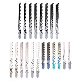 Harewtwy 20-Teiliges T-Schaft-StichsäGeblatt-Set, StichsäGebläTter für die Meisten T-Schaft-StichsäGebläTter, Klingen zum Schneiden Von Metall,