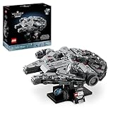 LEGO Star Wars 75375 Millenium Falke – Raumschiff-Modell für Erwachsene mit Display-Ständer und Namensschild als Coole Schreibtischdeko – Geschenk für Fans von Eine Neue Hoffnung