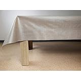 DecoMeister Wachstuchtischdecke 140x100 cm - Wachstischdecke abwaschbar und wetterfest - Wachstuch mit Vliesrücken - Outdoor Tischdecke für Küche und Garten - Sharon Grau