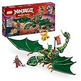 LEGO NINJAGO Lloyds grüner Walddrache - Spielzeug Drache mit 2 Minifiguren - Drachenfigur mit beweglichem Schwanz, Hals, Beine & Flügel - Geschenkidee für Jungen und Mädchen ab 6 Jahren 71829