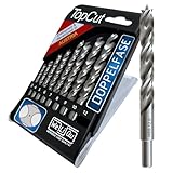 WELIQU 9-tlg. Holzbohrer Set 3-10 + 12 mm für Hart- & Weich-Holz - ACHTUNG: Sehr scharfe Bohrer aus hochwertigem HSS-G Stahl, Holzspiralbohrer 3,4,5,6,7,8,9,10 + 12 mm