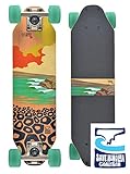 JUCKER HAWAII Skateboard PONO | City Cruiser | Mini Cruiser aus Holz | Skateboard Kinder und Erwachsene | Mini Longboard | WOODYBOARD | Komplettboard