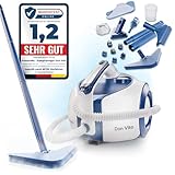Primavella Dampfreiniger Don Vito – Leistungsstarker Steam Cleaner für Boden, Polstermöbel & Bad – Reiniger Dampf mit 3,5 Bar - 16x Zubehör für Fugen & Sofa – Vielseitige Dampfmaschine