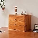 Schreibtisch-Organizer aus Holz mit Schubladen, Büro-Aufbewahrungsbox für Dokumente und Zubehör, Computer-Schreibtisch-Organizer mit erhöhten Regalen, Massivholz, Aktenschrank für Zuhause und Büro