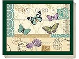 Creative Tops Lap Tray für Laptops, Mahlzeiten im Freien, TV-Dinner, Arbeitsfläche und mehr, Lap Compartment Baumwollkissen und Holz, Multi-Colour Postcard Collection, 1 Tablett, 520g