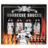Thoughtfully - Original Stormtrooper BBQ Saucen Set - Geschenk-Set Mit 4 Grill-Saucen à 45 g - Geschenk für Männer und Frauen