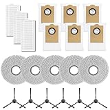 Für LEFANT und Saugroboter - Ersatzteile mit Filter, Wischtüchern, Einweg-Staubbeuteln und Seitenbürsten - kompatibel