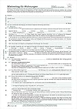 RNK 525 Vertragsformular Mietvertrag für Wohnungen, DIN A4 (4 Stück)