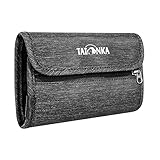 Tatonka Geldbörse ID Wallet - Klettverschluss-Geldbeutel mit 3 Kreditkarten-Fächer, 2 Sichtfenster, Geldscheinfach und RV-Fach für Münzgeld - 14,5 x 9,5 x 1 cm - Off-Black