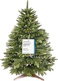 Premium Weihnachtsbaum künstlich 120cm - TESTSIEGER 10 Jahre GARANTIE - Naturgetreu, dichte Zweige, Künstlicher Weihnachtsbaum mit Holzständer – Tannenbaum künstlich von Pure Living