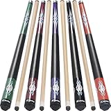 Kmise Billardqueue-Set mit 5–58 Zoll, professionellem Billardqueue aus kanadischem Ahorn, Billardqueues für Erwachsene, 18–21 oz, mehrere Farben