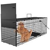 Amagabeli Garden Home Rattenfalle Lebend Lebendfalle 78x26x29cm Tierfalle Als Groß Marderfalle Lebendfalle Marder Lebendfalle Katze Fuchsfalle Rattenfalle Mit Falltür