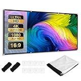 AiQInu Beamer Leinwand-84 Zoll, 16:9 HD Bildschirm,Anti-Crease Faltbarer Bildschirm, Tragbare Projektionsleinwand, für Heimkino, Meetings und Beamer leinwand Outdoor, Zuhause und Schule
