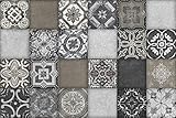 Cuadros Lifestyle Küchen Spritzschutz „Fliesenmuster“ 60x40 cm | Küchenrückwand | Alu-DiBond | Fliesenschutz | Paneele | Küchenfliesen | Fliesenspiegel | Rückwand
