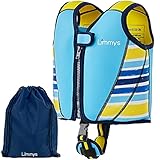 Limmys Premium Neopren Schwimmweste Kinder 2-5 Jahre - Ideale Schwimmhilfe für Jungen - Extra Kordelzugtasche inklusive (Mittel)